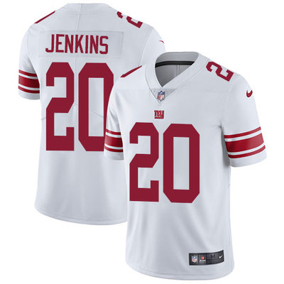 Nike Giants #20 Janoris Jenkins White Mens Stitched NFL Vapor Un