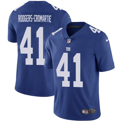 Nike Giants #41 Dominique Rodgers Cromartie Royal Blue Team Colo