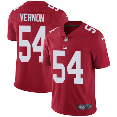 Nike Giants #54 Olivier Vernon Red Alternate Mens Stitched NFL V