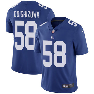 Nike Giants #58 Owa Odighizuwa Royal Blue Team Color Mens Stitched NFL Vapor Untouchable Limited Jer