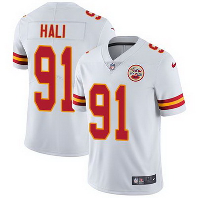 Nike Chiefs #91 Tamba Hali White Mens Stitched NFL Vapor Untouchable Limited Jersey