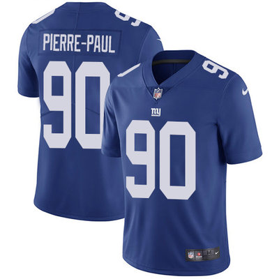 Nike Giants #90 Jason Pierre Paul Royal Blue Team Color Mens Stitched NFL Vapor Untouchable Limited 