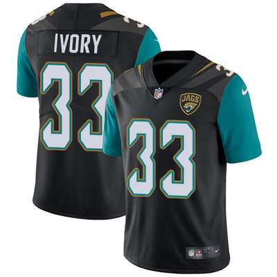 Nike Jaguars #33 Chris Ivory Black Alternate Mens Stitched NFL V