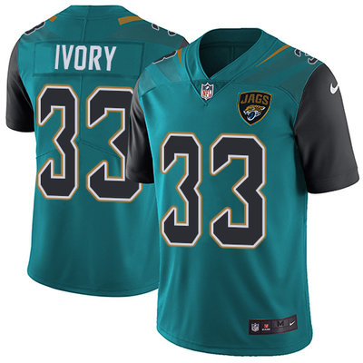 Nike Jaguars #33 Chris Ivory Teal Green Team Color Mens Stitched NFL Vapor Untouchable Limited Jerse