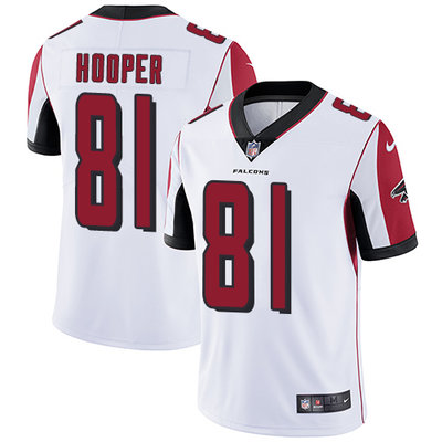 Nike Falcons #81 Austin Hooper White Mens Stitched NFL Vapor Unt