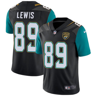 Nike Jaguars #89 Marcedes Lewis Black Alternate Mens Stitched NFL Vapor Untouchable Limited Jersey