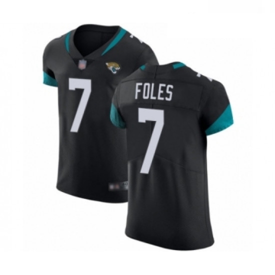 Men Jacksonville Jaguars 7 Nick Foles Black Team Color Vapor Untouchable Elite Player Football Jerse