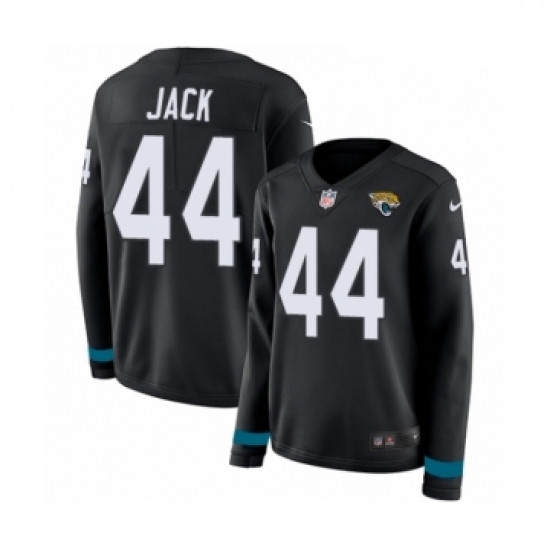Womens Nike Jacksonville Jaguars 44 Myles Jack Limited Black Therma Long Sleeve NFL Jersey