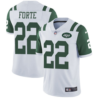 Nike Jets #22 Matt Forte White Mens Stitched NFL Vapor Untouchab