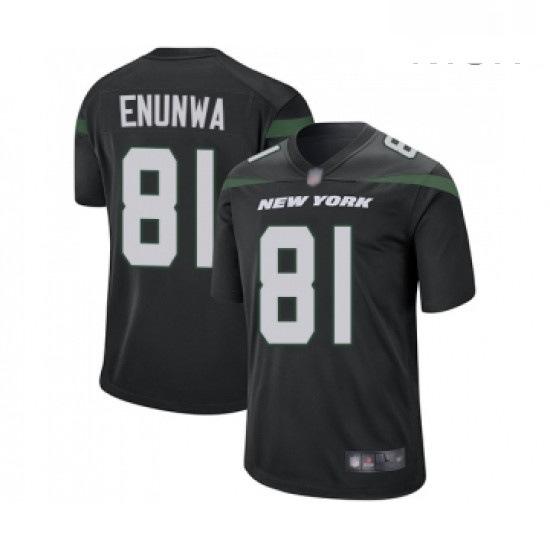 Mens New York Jets 81 Quincy Enunwa Game Black Alternate Footbal