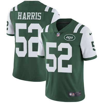 Nike Jets #52 David Harris Green Team Color Mens Stitched NFL Va