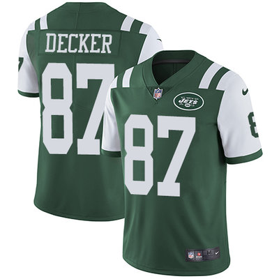 Nike Jets #87 Eric Decker Green Team Color Mens Stitched NFL Vap