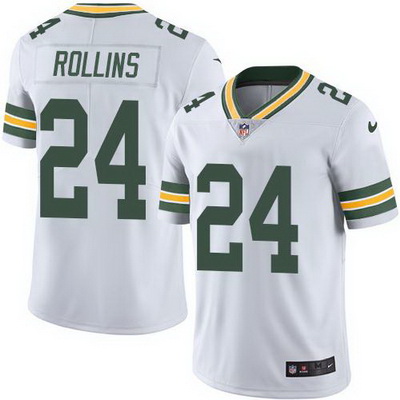 Nike Packers #24 Quinten Rollins White Mens Stitched NFL Vapor U
