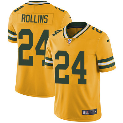 Nike Packers #24 Quinten Rollins Yellow Mens Stitched NFL Limited Rush Jersey