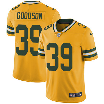 Nike Packers #39 Demetri Goodson Yellow Mens Stitched NFL Limite