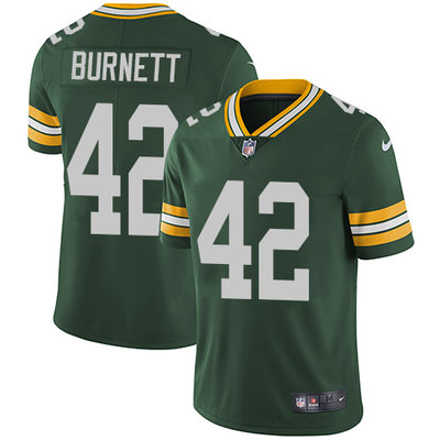 Nike Packers #42 Morgan Burnett Green Team Color Mens Stitched NFL Vapor Untouchable Limited Jersey