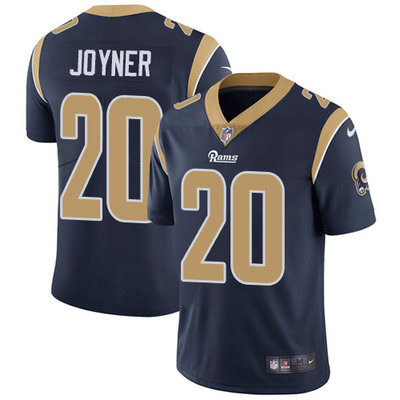 Nike Rams #20 Lamarcus Joyner Navy Blue Team Color Mens Stitched NFL Vapor Untouchable Limited Jerse