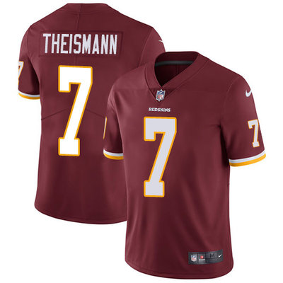 Nike Redskins #7 Joe Theismann Burgundy Red Team Color Mens Stitched NFL Vapor Untouchable Limited J