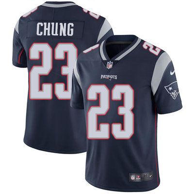 Nike Patriots #23 Patrick Chung Navy Blue Team Color Mens Stitched NFL Vapor Untouchable Limited Jer