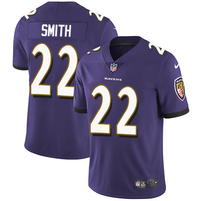 Nike Ravens #22 Jimmy Smith Purple Team Color Mens Stitched NFL 