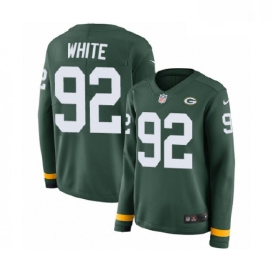 Womens Nike Green Bay Packers 92 Reggie White Limited Green Ther