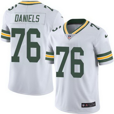 Nike Packers #76 Mike Daniels White Mens Stitched NFL Vapor Unto