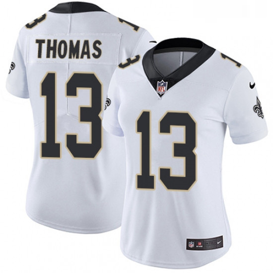 Womens Nike New Orleans Saints 13 Michael Thomas Elite White NFL