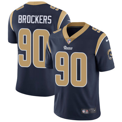 Nike Rams #90 Michael Brockers Navy Blue Team Color Mens Stitched NFL Vapor Untouchable Limited Jers