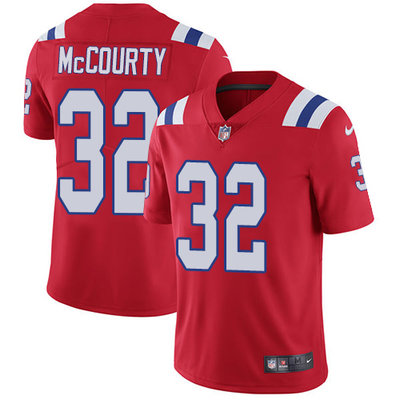 Nike Patriots #32 Devin McCourty Red Alternate Mens Stitched NFL Vapor Untouchable Limited Jersey