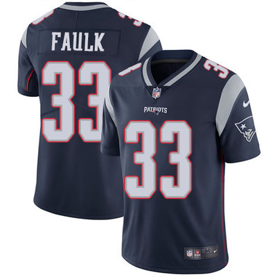 Nike Patriots #33 Kevin Faulk Navy Blue Team Color Mens Stitched NFL Vapor Untouchable Limited Jerse