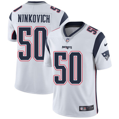 Nike Patriots #50 Rob Ninkovich White Mens Stitched NFL Vapor Un