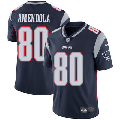 Nike Patriots #80 Danny Amendola Navy Blue Team Color Mens Stitched NFL Vapor Untouchable Limited Je