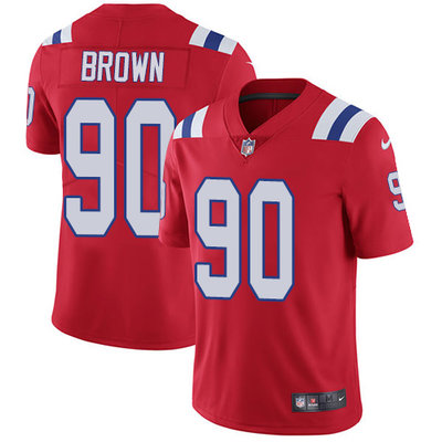 Nike Patriots #90 Malcom Brown Red Alternate Mens Stitched NFL V