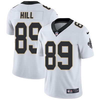 Nike Saints #89 Josh Hill White Mens Stitched NFL Vapor Untoucha