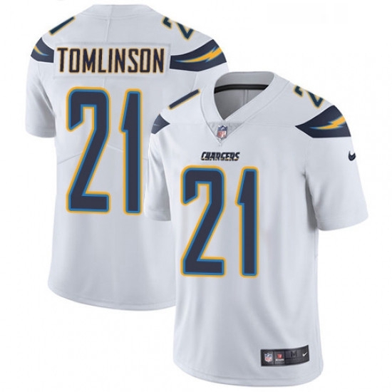 Youth Nike Los Angeles Chargers 21 LaDainian Tomlinson White Vapor Untouchable Limited Player NFL Je