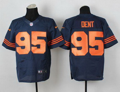 Nike Bears #95 Richard Dent Navy Blue Alternate Mens Stitched NFL Elite Jersey