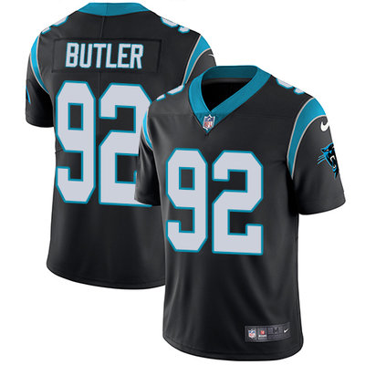 Nike Panthers #92 Vernon Butler Black Team Color Youth Stitched 