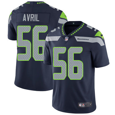 Nike Seahawks #56 Cliff Avril Steel Blue Team Color Youth Stitch