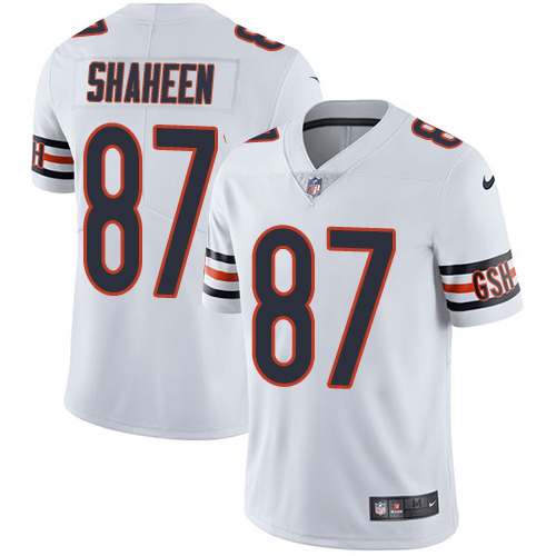 Nike Bears #87 Adam Shaheen White Mens Stitched NFL Vapor Untouc