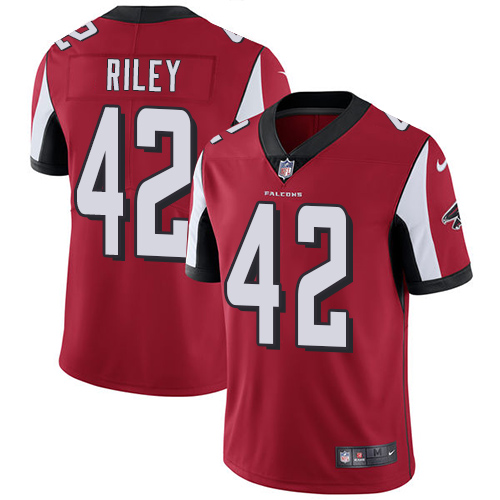 Nike Falcons #42 Duke Riley Red Team Color Mens Stitched NFL Vap
