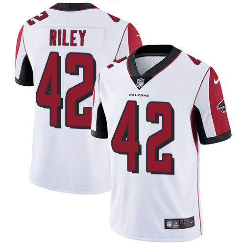 Nike Falcons #42 Duke Riley White Mens Stitched NFL Vapor Untouchable Limited Jersey