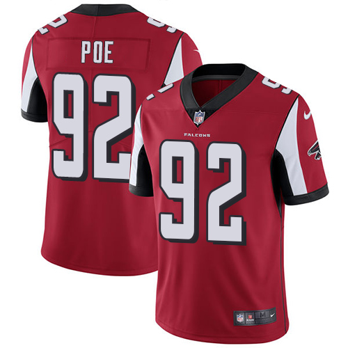 Nike Falcons #92 Dontari Poe Red Team Color Mens Stitched NFL Va