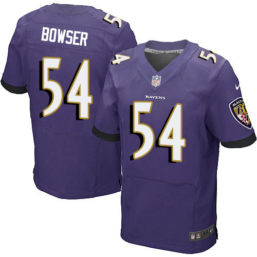 Nike Ravens #54 Tyus Bowser Purple Team Color Mens Stitched NFL 