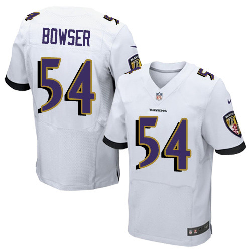 Nike Ravens #54 Tyus Bowser White Mens Stitched NFL New Elite Je