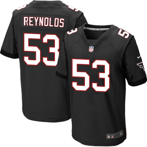 Nike Atlanta Falcons #53 LaRoy Reynolds Elite Mens Black Home Je