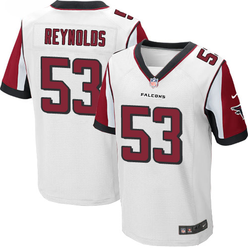 Nike Atlanta Falcons #53 LaRoy Reynolds Elite Mens White Home Je