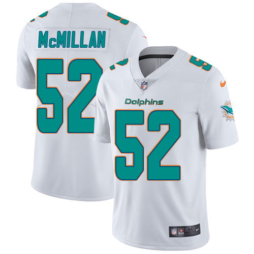 Nike Dolphins #52 Raekwon McMillan White Mens Stitched NFL Vapor Untouchable Limited Jersey