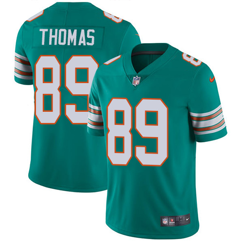 Nike Dolphins #89 Julius Thomas Aqua Green Alternate Mens Stitched NFL Vapor Untouchable Limited Jer