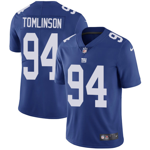 Nike Giants #94 Dalvin Tomlinson Royal Blue Team Color Mens Stitched NFL Vapor Untouchable Limited J