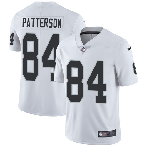 Nike Raiders #84 Cordarrelle Patterson White Mens Stitched NFL Vapor Untouchable Limited Jersey